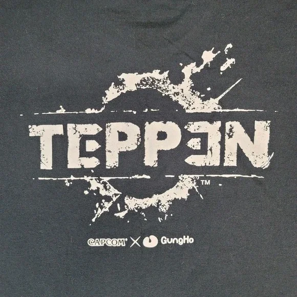 Capcom Pax Exclusive Sz Large T Shirt Gung Ho Teppen Ryu Mega Man Video Game - Picture 6 of 7